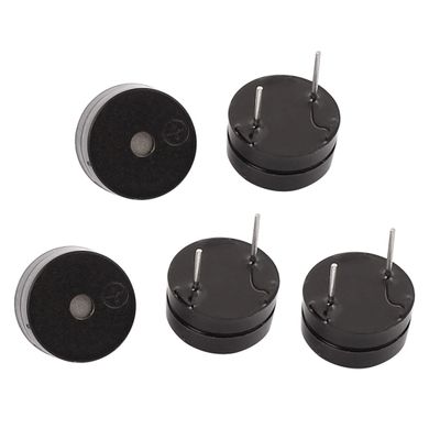 Aexit 5pcs DC Security & Surveillance 5V Active Buzzer Magnetic Continous Beep Tone Alarm 12mm Horns & Sirens x 6.5mm