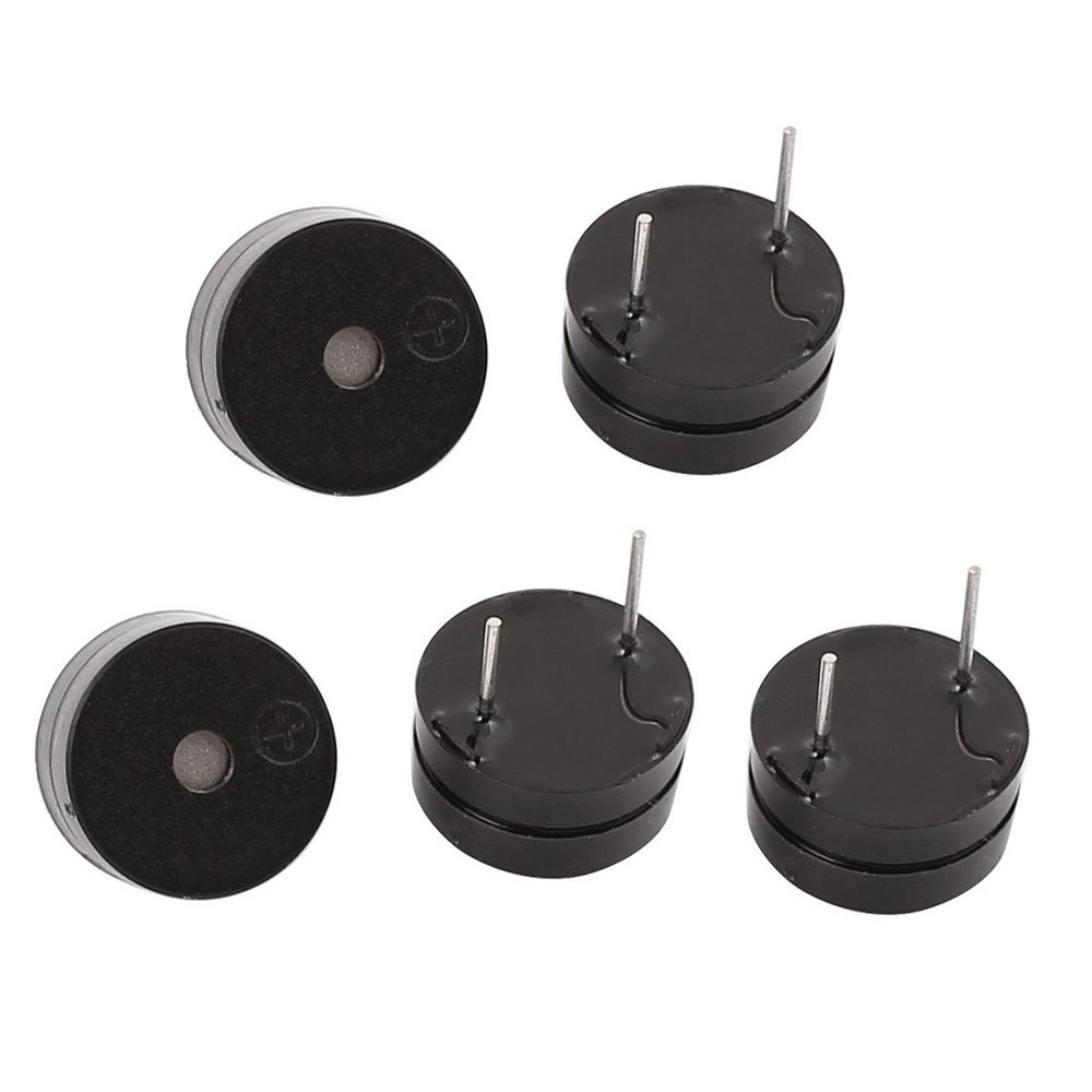 Aexit 5pcs DC Security & Surveillance 5V Active Buzzer Magnetic Continous Beep Tone Alarm 12mm Horns & Sirens x 6.5mm