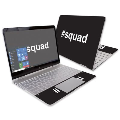 MightySkins Skin Compatible with HP Spectre x360 Convertible 13" (2017) - Squad | Protective, Durable, and Unique Vinyl Decal wrap Cover | Easy to Apply, Remove, and Change Styles | Made in The USA