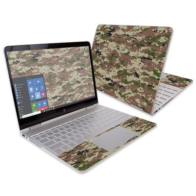 MightySkins Skin Compatible with HP Spectre x360 Convertible 13" (2017) - Urban Camo | Protective, Durable, and Unique Vinyl Decal wrap Cover | Easy to Apply, Remove | Made in The USA