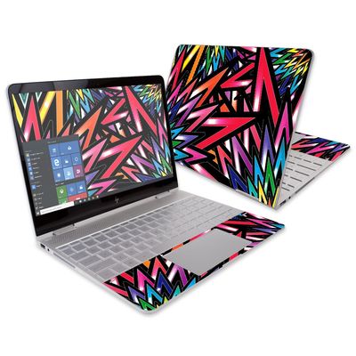 MightySkins Skin Compatible with HP Spectre x360 Convertible 13" (2017) - Color Bomb | Protective, Durable, and Unique Vinyl Decal wrap Cover | Easy to Apply, Remove | Made in The USA