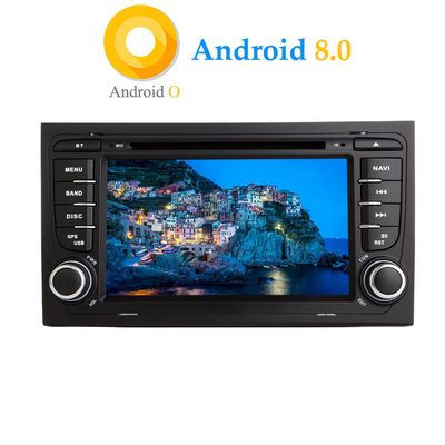 XISEDO Android 8.0 in-Dash 7" Car Stereo Autoradio 2 Din Head Unit 8-Core RAM 4G ROM 32G Sat Nav Car GPS Navigation with DVD Player for Audi A4 (2002-2008) (Autoradio)