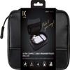 The Kase 38917682 Cable Pouch, Convenient for Organizing Various Cables, Small Size, Nylon Material, Divider Pad, Black view 3