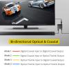 PROZOR 192K Bi-directional Coaxial Optical Converter, Optical SPDIF Toslink to Coaxial, or Coaxial to Optical SPDIF Toslink, Support DTS/Dolby-AC3, Bi-derectional Digital Splitter with Optical Cable view 4