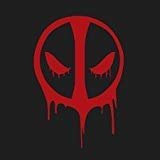 Chase Grace Studio Dead Pool Vinyl Decal Sticker|RED|Cars Trucks Vans SUV Laptops Walls Glass Metal|5.5" X 4"|CGS893