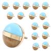 Indian Shelf 16 Piece Turquoise Circle Resin Elegant Dresser Handles Drawer Knobs Cabinet Pulls Designer Style view 1