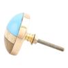 Indian Shelf 16 Piece Turquoise Circle Resin Elegant Dresser Handles Drawer Knobs Cabinet Pulls Designer Style view 2