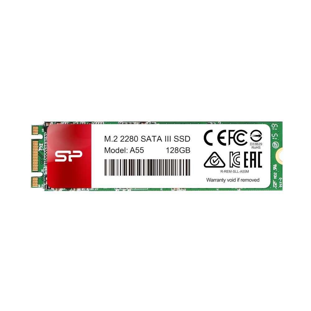SSD M.2 2280 3D TLC NAND 128GB SATA III 6Gbps 3 A55 SP128GBSS3A55M28