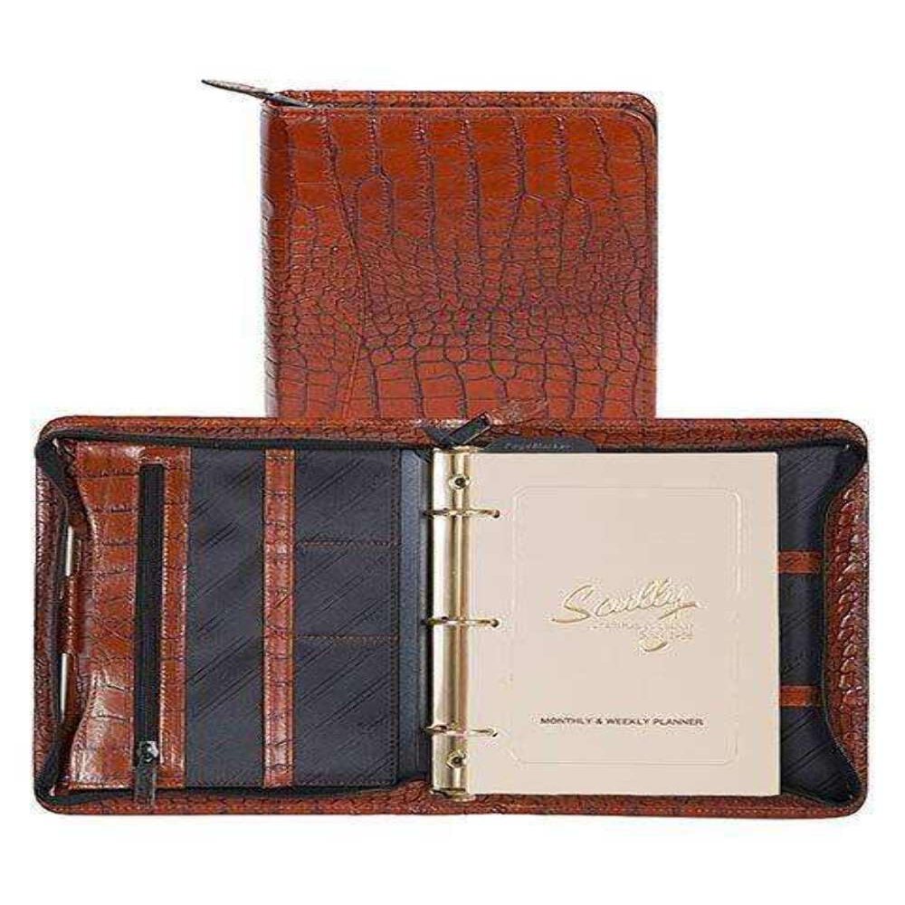 Scully Western Organizer Tablet Case Zip Pockets Dark Brown 8055Z-0