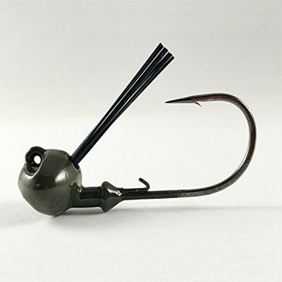 Top of The Line Weedless Football Jig w/Holder 1/4