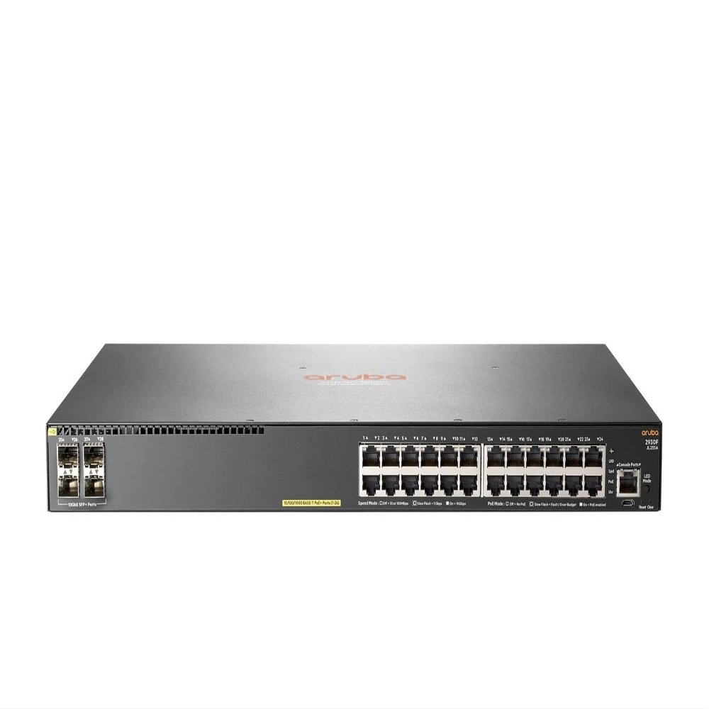 Hewlett Packard Enterprise Aruba 2930F 24G **New Retail**, JL255A#ACE (**New Retail** PoE+ 4SFP+ Swch)
