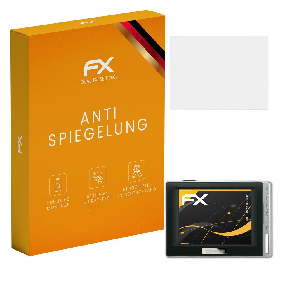 atFoliX Screen Protector compatible with Cowon D2 DAB Screen Protection Film, anti-reflective and shock-absorbing FX Protector Film (3X)