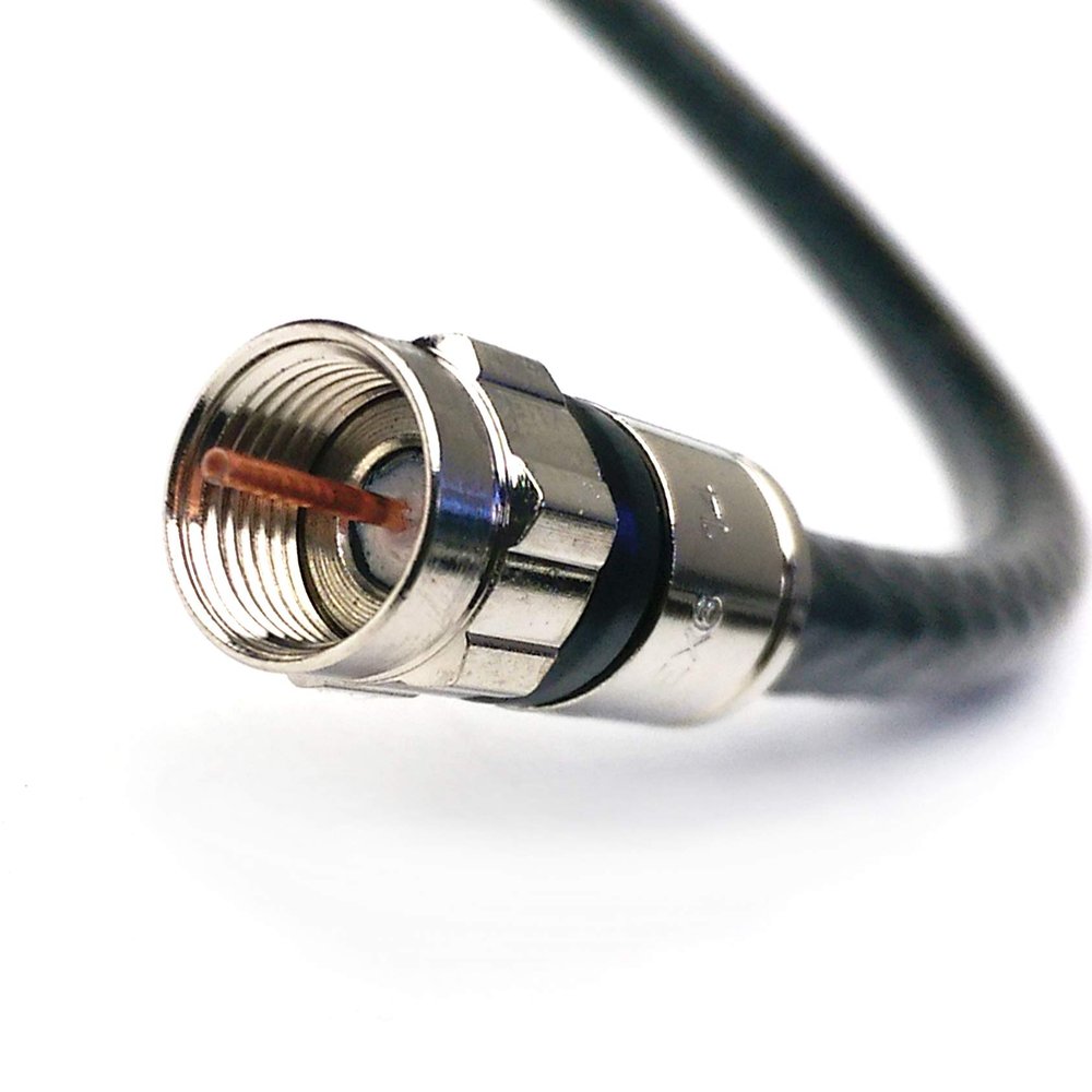 10ft DIRECT BURIAL UNDERGROUND RG6 COAXIAL CABLE 18AWG 75 Ohm GEL BRAIDED ANTI MOISTURE & CONDENSATION ANTI-CORROSION CONNECTORS UL ETL CUT TO ORDER ASSEMBLED IN USA by PHAT SATELLITE INTL