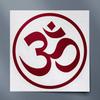 Angdest Yoga Om Aum (Burgundy) (Set of 2) Premium Waterproof Vinyl Decal Stickers for Laptop Phone Accessory Helmet Car Window Bumper Mug Tuber Cup Door Wall Decoration view 1