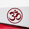 Angdest Yoga Om Aum (Burgundy) (Set of 2) Premium Waterproof Vinyl Decal Stickers for Laptop Phone Accessory Helmet Car Window Bumper Mug Tuber Cup Door Wall Decoration view 3