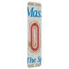 Antique Retro License Plate Indiviidual Alphabet Monogram Wall Letters Use with Wall Mounted Mailboxes, Mancave, Garage Spell Name or Initials Unique Nursery to Teenagers Room (O) view 2