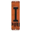 Antique Retro License Plate Indiviidual Alphabet Monogram Wall Letters Use with Wall Mounted Mailboxes, Mancave, Garage Spell Name or Initials Unique Nursery to Teenagers Room (I) view 1