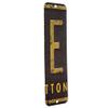 Antique Retro License Plate Indiviidual Alphabet Monogram Wall Letters Use with Wall Mounted Mailboxes, Mancave, Garage Spell Name or Initials Unique Nursery to Teenagers Room (E) view 2
