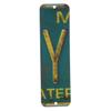 Antique Retro License Plate Indiviidual Alphabet Monogram Wall Letters Use with Wall Mounted Mailboxes, Mancave, Garage Spell Name or Initials Unique Nursery to Teenagers Room (Y) view 1