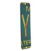 Antique Retro License Plate Indiviidual Alphabet Monogram Wall Letters Use with Wall Mounted Mailboxes, Mancave, Garage Spell Name or Initials Unique Nursery to Teenagers Room (Y) view 2