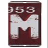 Antique Retro License Plate Indiviidual Alphabet Monogram Wall Letters Use with Wall Mounted Mailboxes, Mancave, Garage Spell Name or Initials Unique Nursery to Teenagers Room (M) view 1