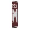 Antique Retro License Plate Indiviidual Alphabet Monogram Wall Letters Use with Wall Mounted Mailboxes, Mancave, Garage Spell Name or Initials Unique Nursery to Teenagers Room (M) view 2