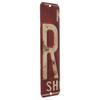 Antique Retro License Plate Indiviidual Alphabet Monogram Wall Letters Use with Wall Mounted Mailboxes, Mancave, Garage Spell Name or Initials Unique Nursery to Teenagers Room (R) view 2