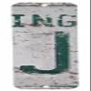 Antique Retro License Plate Indiviidual Alphabet Monogram Wall Letters Use with Wall Mounted Mailboxes, mancave, garage Spell name or Initials Unique Nursery to Teenagers Room (J) view 1