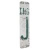 Antique Retro License Plate Indiviidual Alphabet Monogram Wall Letters Use with Wall Mounted Mailboxes, mancave, garage Spell name or Initials Unique Nursery to Teenagers Room (J) view 2