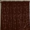 lovemyfabric Taffeta Flocking Damask Print Window Curtain Panel/Stage Backdrop/Photography Backdrop-Brown on Brown (2, 56"X63") view 1