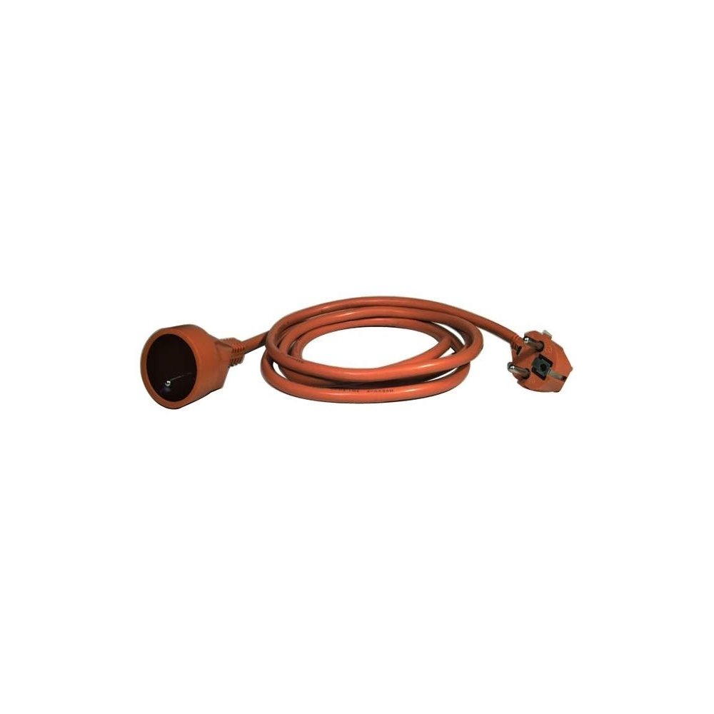 Hose Cable Extension Power 25 m Male/Female 1 Outlet Orange