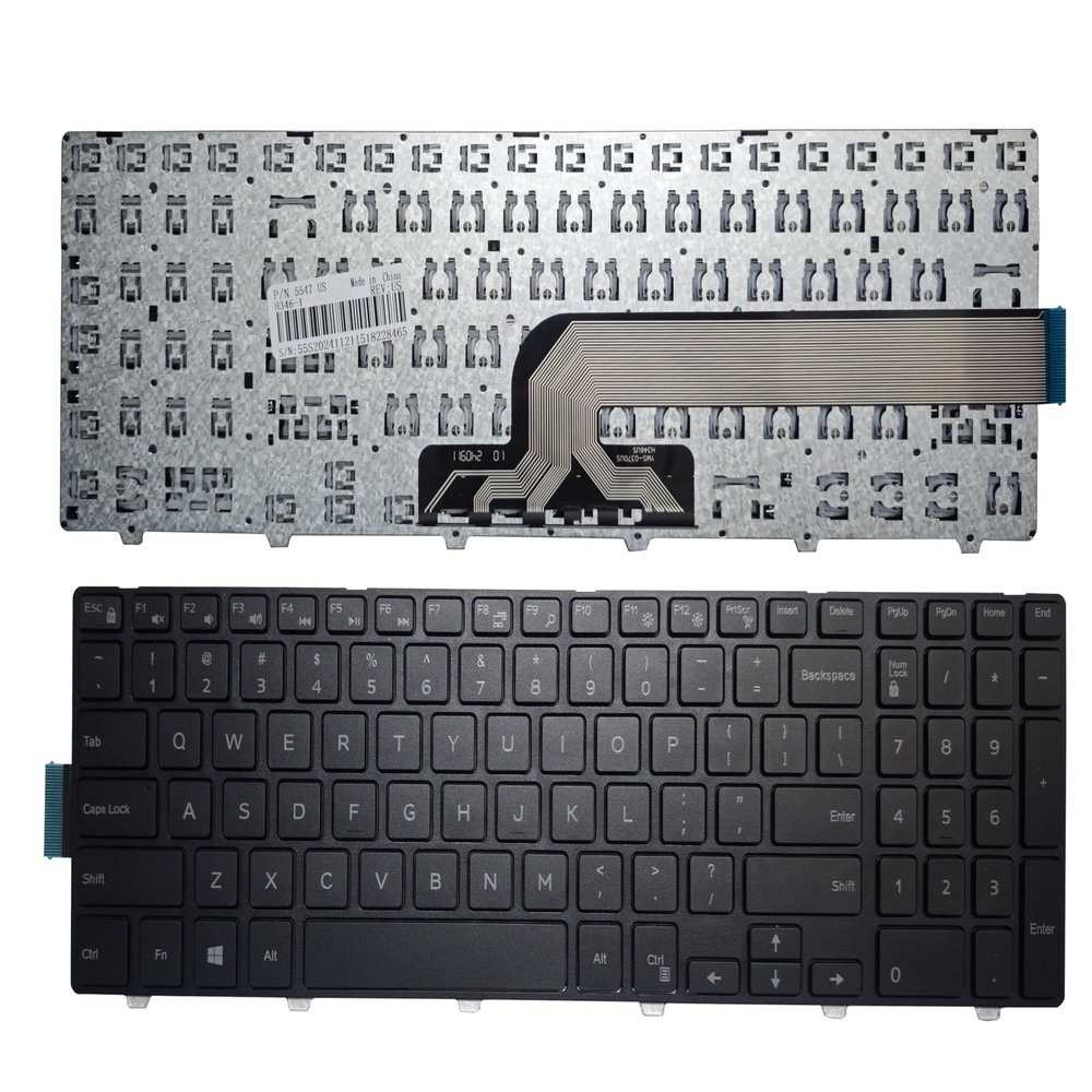 New Laptop Replacement Keyboard Fit Dell Inspiron 15-3000 3541 3542 3543 3552 3553 3558 3559 US Layout