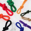 FANCY PUMPKIN Colorful Nylon Rope 65ft - 6mm Braided Rope Multipurpose Rope, Black view 2