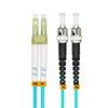 Jeirdus OM4 50Meters 160ft LC to ST Duplex 10Gb Fiber Optic Cable Jumper Optical Patch Cord 50/125 Multimode LC-ST view 2