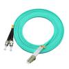 Jeirdus OM4 50Meters 160ft LC to ST Duplex 10Gb Fiber Optic Cable Jumper Optical Patch Cord 50/125 Multimode LC-ST view 3