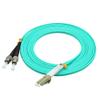 Jeirdus OM4 50Meters 160ft LC to ST Duplex 10Gb Fiber Optic Cable Jumper Optical Patch Cord 50/125 Multimode LC-ST view 4