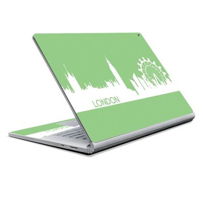 MightySkins Skin Compatible with Microsoft Surface Book 2 15" (2018) - London | Protective, Durable, and Unique Vinyl Decal wrap Cover | Easy to Apply, Remove, and Change Styles | Made in The USA