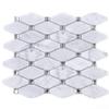 TWHCAG-07 White Carrara with Diamond Stone Mosaic Tile Kitchen and Bath Backsplash Tile view 1