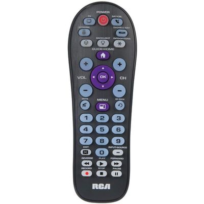 RCA Universal 4-Device Big Button Universal Remote with Streaming (RCR413BHE)
