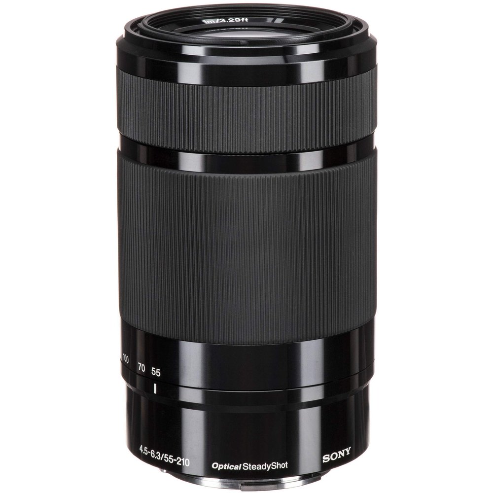 SONY E 55-210mm F4.5-6.3 Lens for SONY E-Mount Cameras (Black) (Renewed)