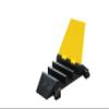 Kable Kontrol Atlas Heavy Duty Cable Protector - 22.5 Degree Right Turn - 3 Channel - CP9986 Compatible - Black & Yellow - Speed Bump and Wire Protector Turn for Indoor & Outdoor Use view 2
