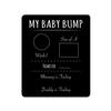 Pregnancy Timeline Sign/My Baby Bump Infant Chalkboard Style Milestone Photo Prop Board / 10" x 12" Baby Shower Present view 1