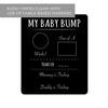 Pregnancy Timeline Sign/My Baby Bump Infant Chalkboard Style Milestone Photo Prop Board / 10" x 12" Baby Shower Present view 2