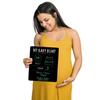 Pregnancy Timeline Sign/My Baby Bump Infant Chalkboard Style Milestone Photo Prop Board / 10" x 12" Baby Shower Present view 3