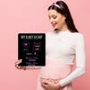 Pregnancy Timeline Sign/My Baby Bump Infant Chalkboard Style Milestone Photo Prop Board / 10" x 12" Baby Shower Present view 4