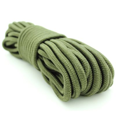 Emergency Zone 9mm Nylon Braided, 50 Foot, Multi-Purpose Camping Rope | Green (40 Pack)