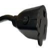 25 ft Locking, Retractable Extension Cord Reel - 15 amp (BLACK CORD, YELLOW REEL) view 2