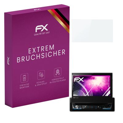 atFoliX Plastic Glass Protective Film compatible with Pioneer AVH-Z7100DAB, 9H Hybrid-Glass FX Screen Protector
