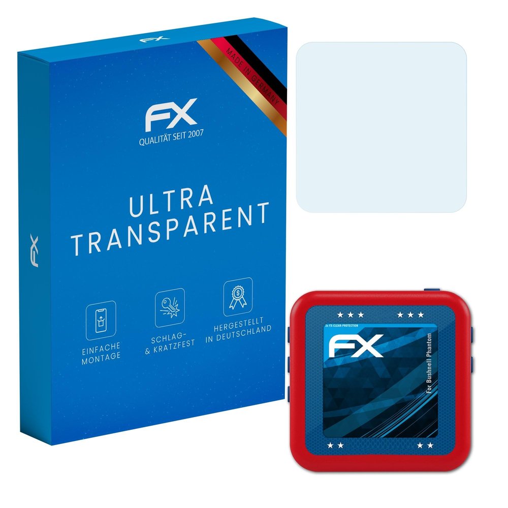 atFoliX Screen Protection Film compatible with Bushnell Phantom Screen Protector, ultra-clear FX Protective Film (3X)