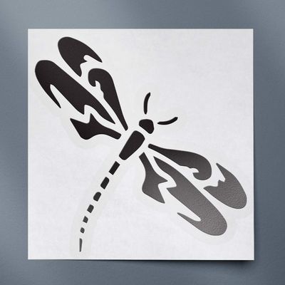 Angdest Dragon Fly (Black) (Set of 2) Premium Waterproof Vinyl Decal Stickers for Laptop Phone Accessory Helmet Car Window Bumper Mug Tuber Cup Door Wall Decoration